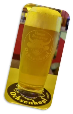 Handgeschliffener Ochsenhopf-Bierbecher